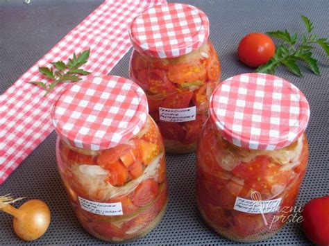 Sestavine za kisov prevretek za vlaganje paradižnika