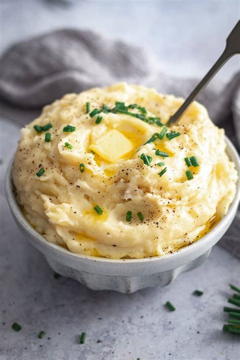 Photo of creamy mashed potatoes