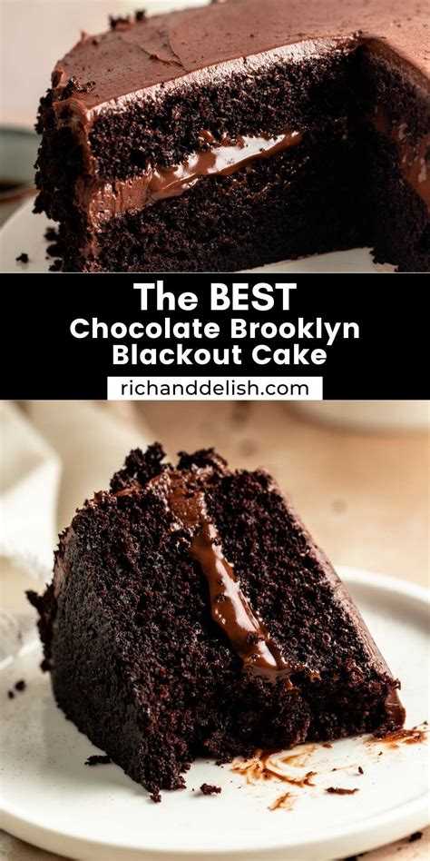 Brooklyn chocolate blackout cake z rezinami gozdnih sadežev