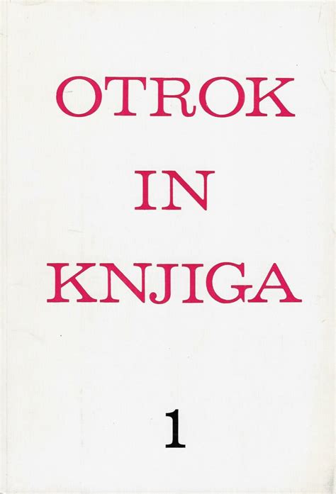naslovnica revije Otrok in knjiga