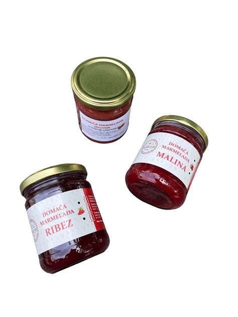različni kozarčki domače hruškove marmelade