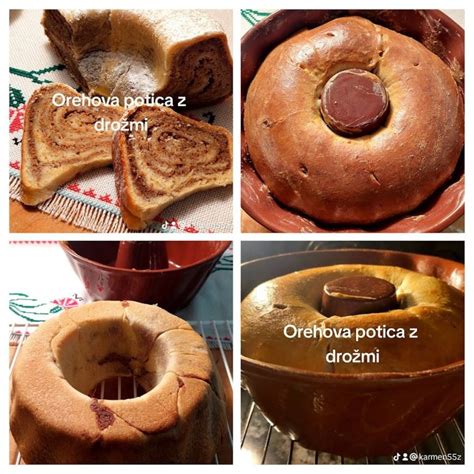 Infografika s prikazom korakov priprave ajdove potice z ocvirki.