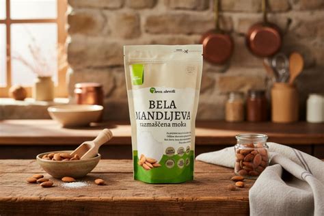 Fotografija sestavin za LCHF kruh: mandljeva moka, semena, indijski trpotec in jajca.