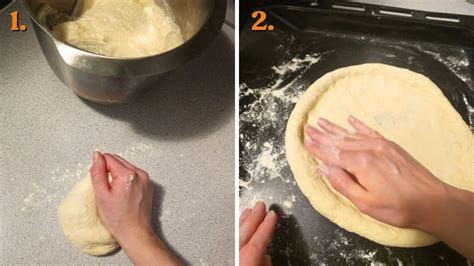 Ilustracija pravilnog rastezanja tijesta za pizzu rukama