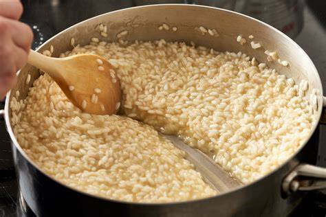 Photo of risotto being cooked in a pan