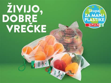 Različne vrste plastičnih vrečk in lončkov za pakiranje živil