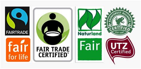 ikone certifikatov UTZ in Fair Trade