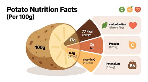 Infographics on the nutritional value of potatoes