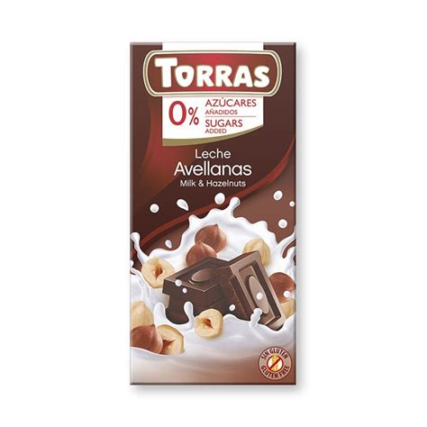 fotografija tablice mlečne čokolade Torras z lešniki