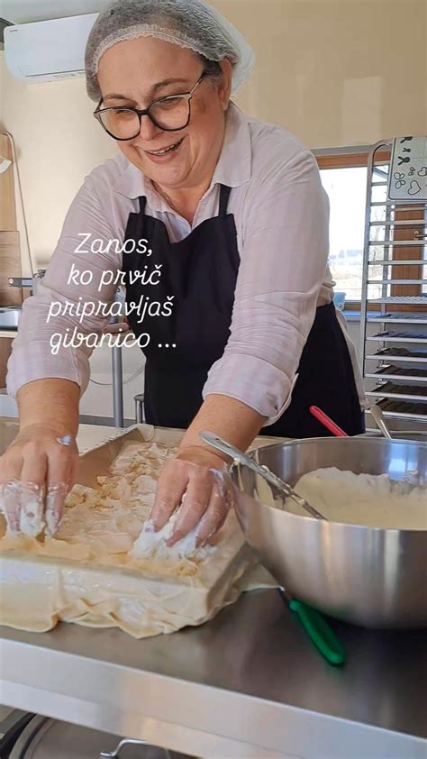 Infografika: Presek prleške gibanice z označenimi plastmi testa in nadeva