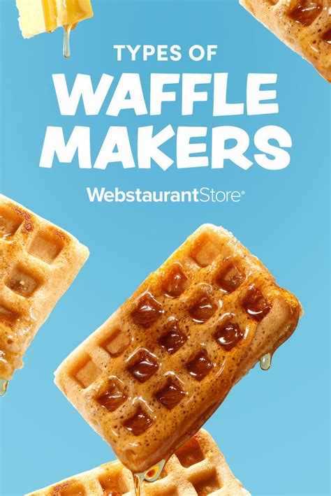 Infographic showing different types of waffle makers