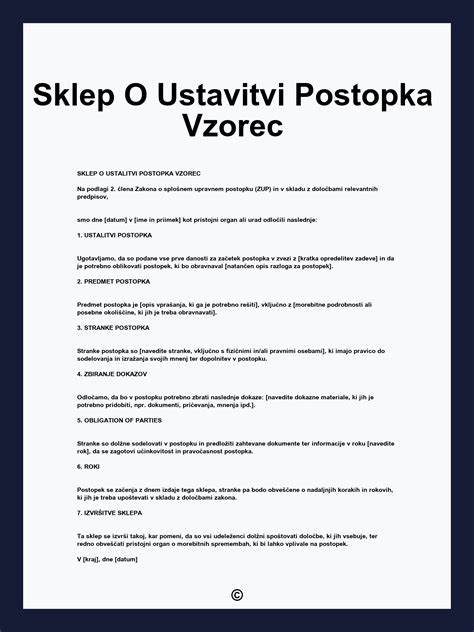 Ilustracija postopka vložitve pritožbe