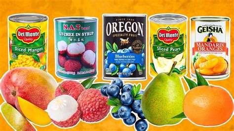 Thematic photo of various canned vegetables and fruits in a pantry setting