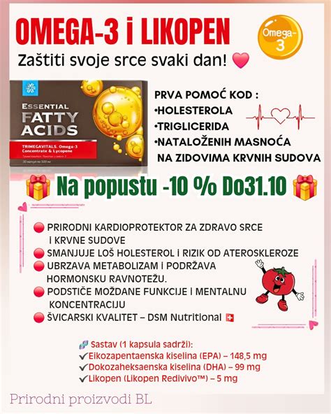 infografika: Pomen EPA in DHA za srce