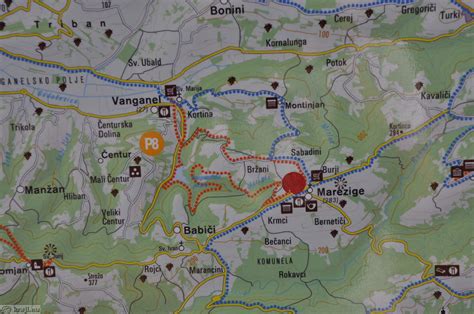 zemljevid Naresovega preliva z okolico