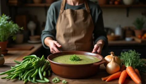 Ilustracija fižolovih strokov in zrnja