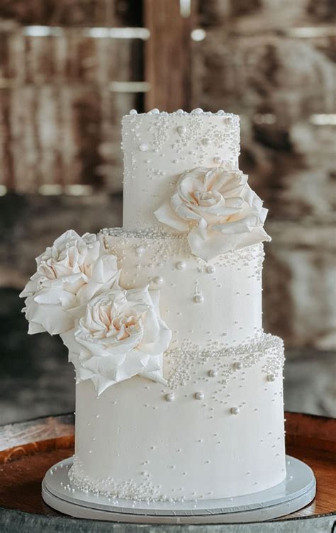 Multilayer wedding cake with elegant decorations