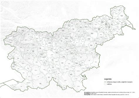 Zemljevid posoških občin z območji reje živine