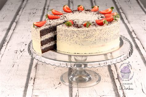 Tematsko foto: Makova torta z mascarpone kremo, pripravljena v snemljivem pekaču