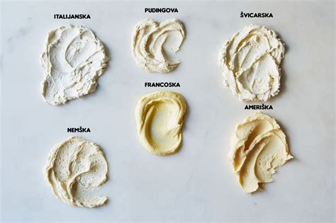 fotografija pripravljene ameriške maslene kreme, ki je gladka in puhasta