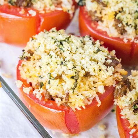 Step-by-step guide for preparing stuffed tomatoes