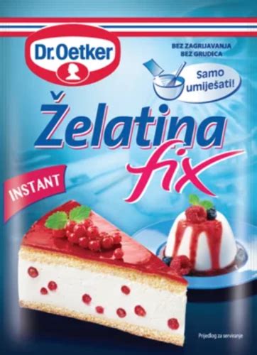 različne oblike želatine: lističi, prah in instant želatina