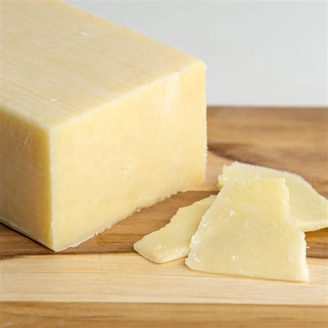 Photo of a block of Parmesan cheese
