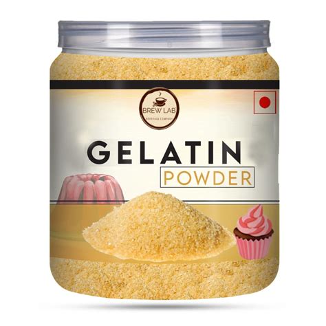 Thematic photo of gelatin powder and jelly candies