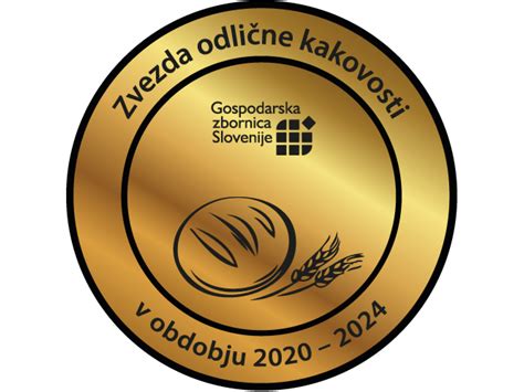 Ilustracija zvezde, ki predstavlja jubilejno priznanje »zvezda odlične kakovosti«