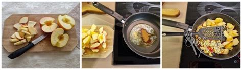 narezkana jabolka s cimetom in sladkorjem, pripravljena za nadev