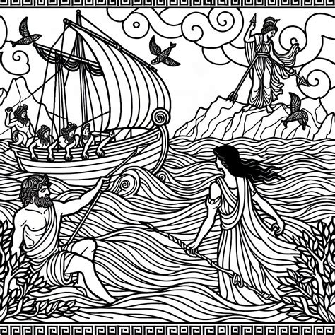 Zgodovinska ilustracija poprove mete in grške mitologije