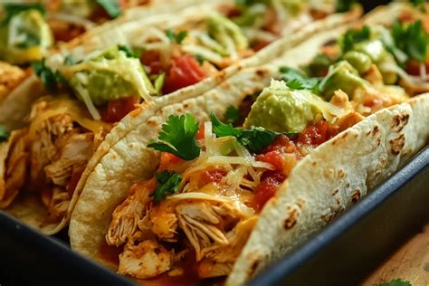 Thematic photo of chicken tortillas being served.