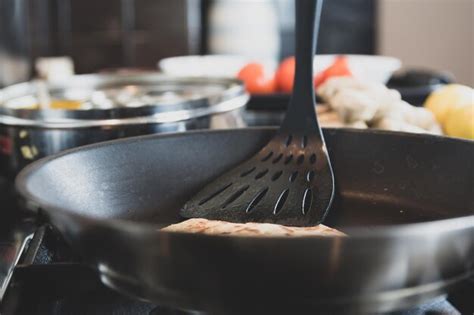 Close-up of salsa being cooked in a pan.