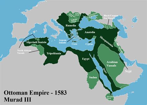 Map showing the spread of sarma through the Ottoman Empire.