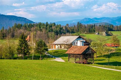 Thematic photo of a traditional Slovenian farm