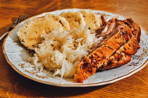 Thematic photo: Traditional Czech dish Vepřové, Knedlíky a Zelí