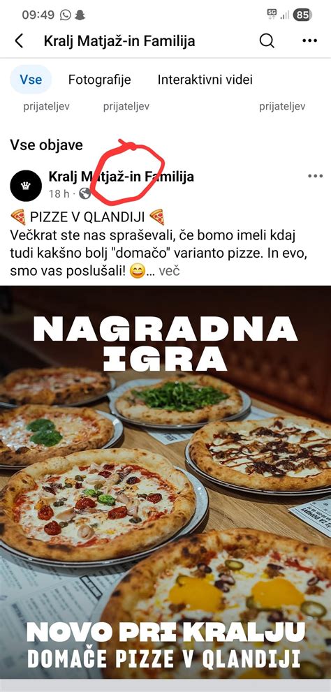 Zunanjost picerije Kralj Matjaž