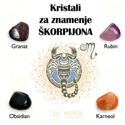 Infografika, ki prikazuje različne poklicne poti, primerne za Škorpijona