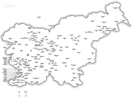 Zemljevid s prikazom izvora in razširjenosti kostanja.