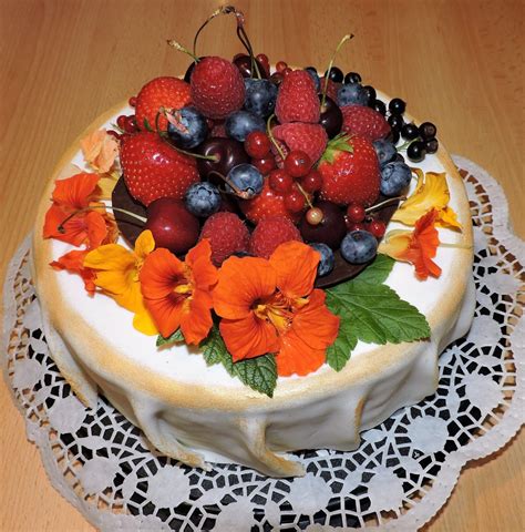 Izbor različnih vrst sadja in oreščkov, ki se lahko uporabijo za okrasitev torte.