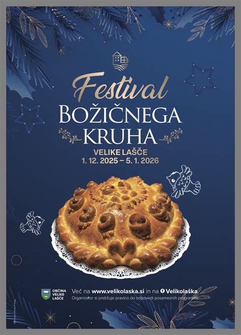 Tematska fotografija božičnega kruha poprtnika z okraski