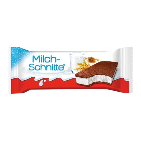 Ilustracija sestavin za Kinder Milch-Schnitte