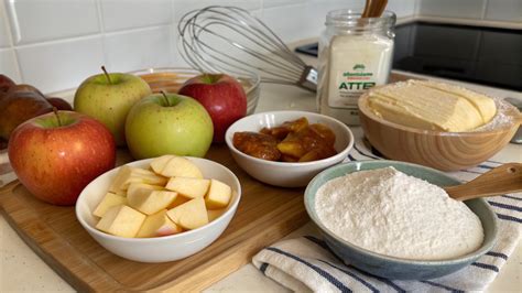 Ingredients for tarte Tatin