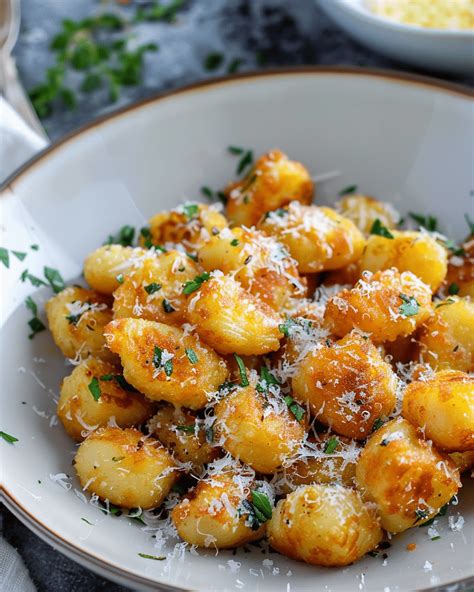 Photo of cottage cheese gnocchi with parmesan