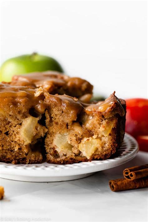 Thematic photo of a finished Posavska apple cake, possibly with a slice cut out, showcasing its layers and apple topping