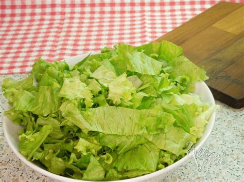 Priprava sveže zelene solate