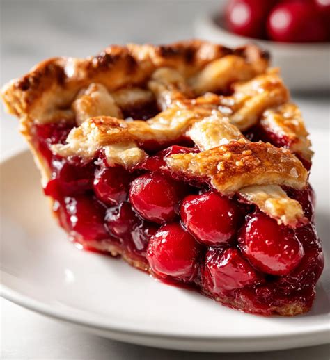 Thematic photo of a cherry pie