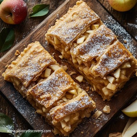 Thematic photo of a traditional apple strudel