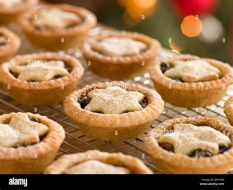 Mince pies on a cooling rack