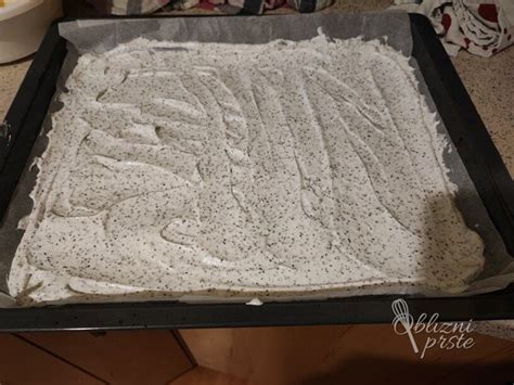 Shema priprave biskvita z makom